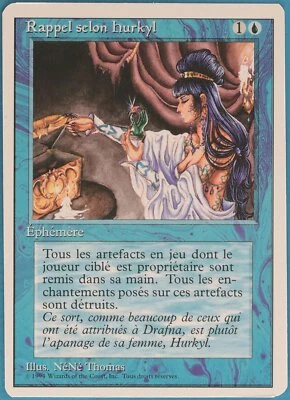 Hurkyl's Recall (WB) Revised (FRENCH) NM Blue Rare CARD (104450) ABUGames - Image 1 of 2