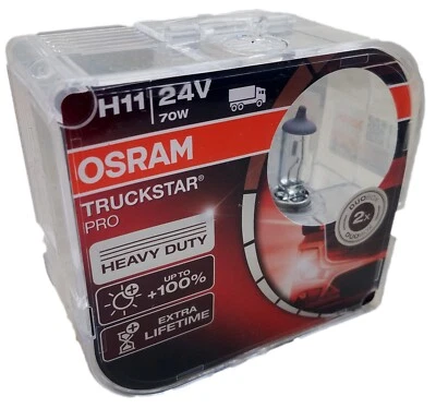 H11 24V 70W PGJ19-2 TRUCKSTAR PRO +100% mehr Licht Duobox OSRAM 64216TSP-HCB - Bild 1 von 2