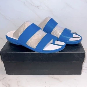 NEW Naturalizer Genn drift blue wave slide sandals sz 6.5 - Picture 1 of 5
