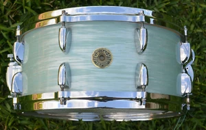 GRETSCH USA CUSTOM VINTAGE OYSTER WHITE 6-1/2x14 SNARE DRUM for YOUR SET! i807 - Picture 1 of 16