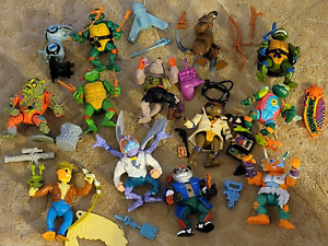 TMNT Teenage Mutant Ninja Turtles Playmates 13 Figures Lot Mouser Dirtbag + More
