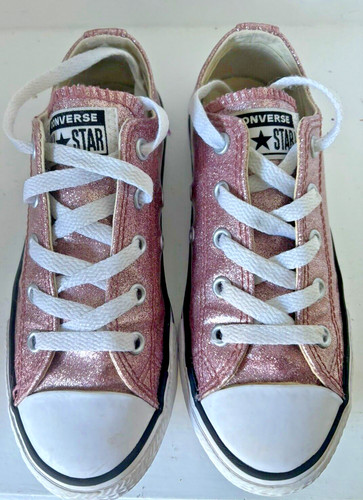 Scarpe Converse Chuck Taylor All Star Ox oro rosa bianco 660045c taglia 1 bambino junior