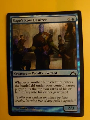 MTG Card.  Sage's Row Denizen   Gatecrash    Blue FOIL as pictured - Image 1 of 4