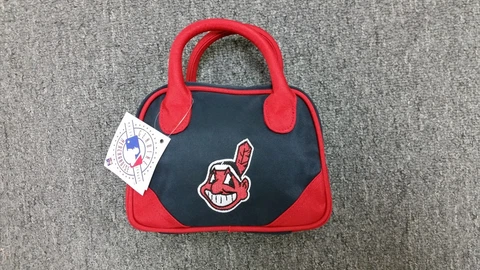 Cleveland Indians Purse Mini Bowler Style Charm 14 Handbag Gift MLB Cover