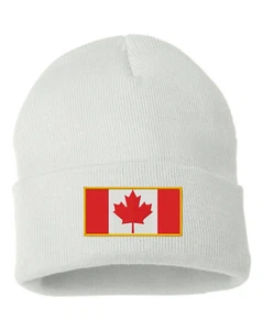 MASSANFERTIGUNG bestickt Kanada Flagge Land Beanie Mütze Shirt kanadisches Ahornblatt - Bild 1 von 2