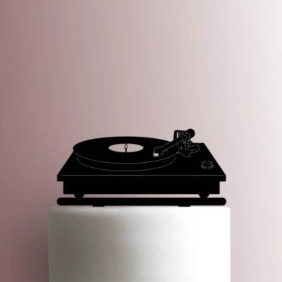 Record on Turntable 225-A746 Cake Topper - Image 1 of 2