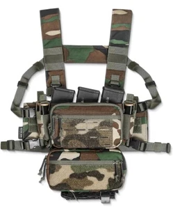 ACE TAC S.O.P. Tactical Chest Rig with 5.56/7.62 & Pistol Magazine Pouch Holders - Picture 1 of 5