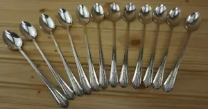 12 cucharas de té heladas plateadas Rogers Allure - Imagen 1 de 8
