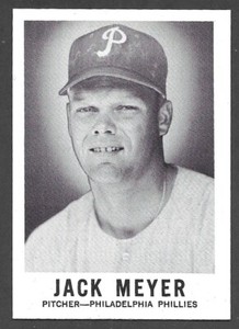 1960 LEAF SPORTS NOVELTIES #137  Jack Meyer  PHILADELPHIA PHILLIES  EX-MINT+   A