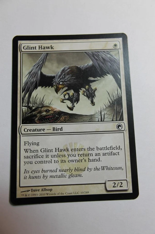 MTG Glint Hawk x1- -Scars of Mirrodin-Lightly Played - Image 1 of 1