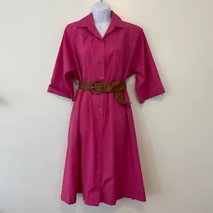 Vestido Vintage Willi of California Rosa Botón M/L - Imagen 1 de 10