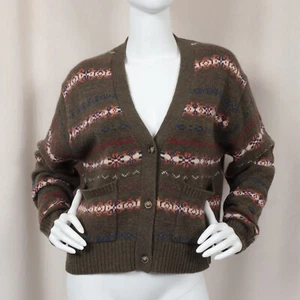 POLO RALPH LAUREN Fair Isle Wool Blend V-Neck Cardigan - Picture 1 of 13