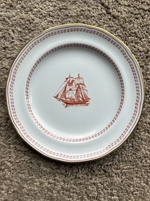 Spode Trade Winds Bread Plates 6'' Brig 1820 ENGLAND - Image 1 of 4