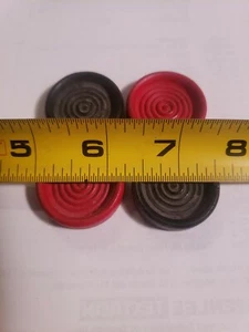 Wooden Checker Chip Backgammon 1 1/4" dia Wood Replacement Pieces (Set of 4) - Picture 1 of 5