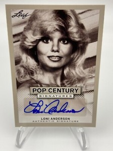 2013 Leaf Pop Century LONI ANDERSON AUTO RARE/25 Signature Autograph Card WKRP