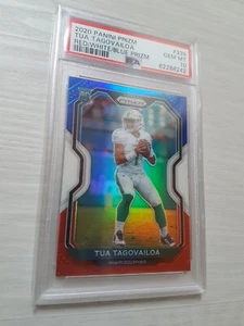Tua Tagovailoa PSA 10 Red White Blue Prizm RC 2020 Panini Miami Dolphins NFL - Bild 1 von 3
