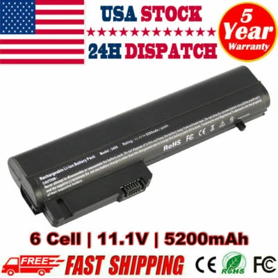 Batería para HP EliteBook 2530p 2540p COMPAQ NC2400 2533t HSTNN-FB22 EH767AA Rápida Foto 1 de 4