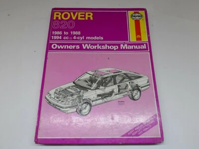 Haynes Manual - Rover 820 1986-1988 - Image 1 of 3
