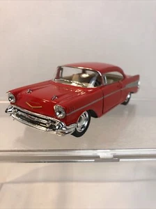 Kinsmart 1957 Chevrolet Bel Air Red 1/40 Pull Back Die Cast - Picture 1 of 12
