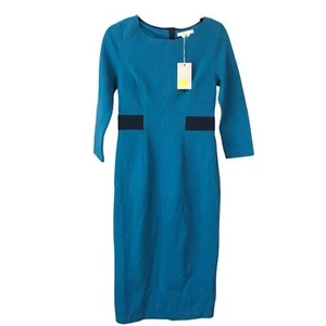 Boden Laura Ottoman Dress Women’s Size 6L Drummer Blue - Picture 1 of 5