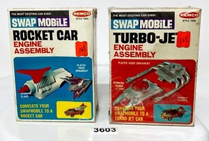 Vintage REMCO Swap Mobile Rocket Car Engine Assembly Hood Ornament Sealed 1967 - Picture 1 of 10