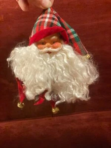 4 ornaments - Santa on cello, bear Santa, Nurse, Santa head w/ beard & bells - Picture 1 of 5