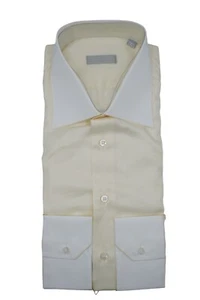 NEW STEFANO RICCI Dress Shirt 100% Cotton Size 16.5 Us 42 Eu ( C487) - Picture 1 of 2