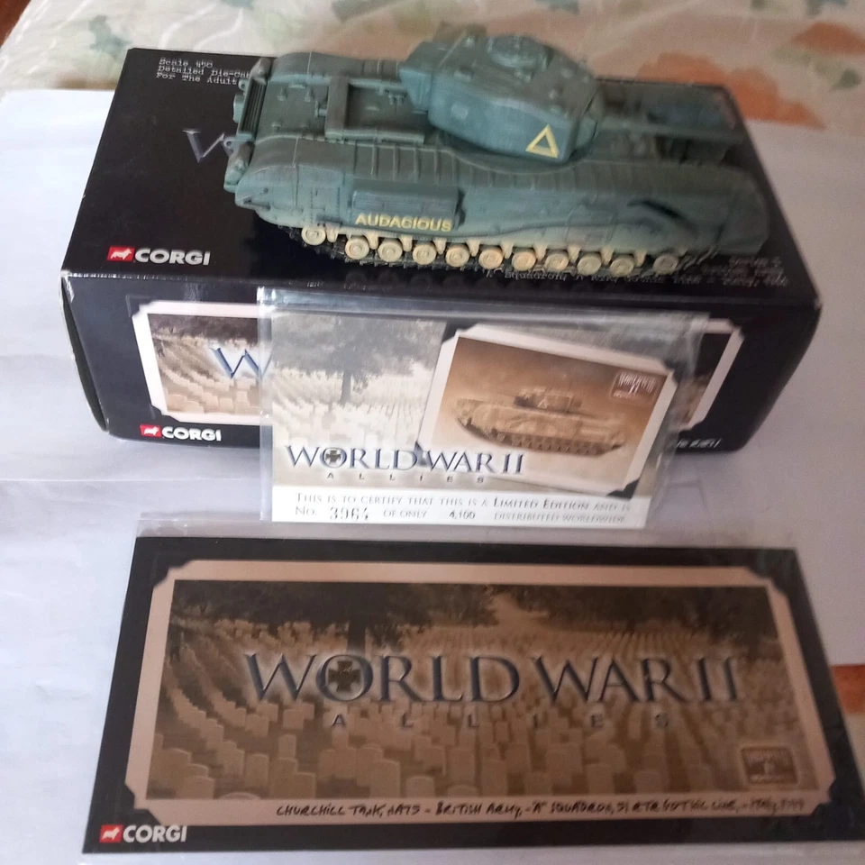 CORGI TOYS WORLD WAR II  ALLIES CHURCHILL II DIE CAST scala 1/50 - Immagine 1 di 2