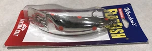 WORDEN’S ORIGINAL M-2 FLATFISH METALLIC SILVER RED SPOT 4.5” FISH LURE PLUG NEW - Picture 1 of 6