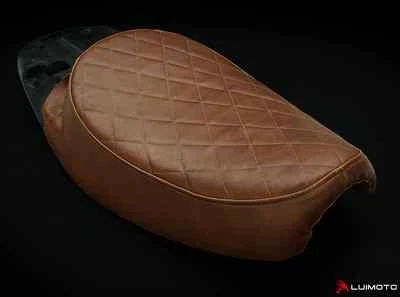 TRIUMPH BONNEVILLE 2000-2015 T100 VINTAGE MOTORCYCLE SOLO SEAT COVERS LUIMOTO - Image 1 of 4