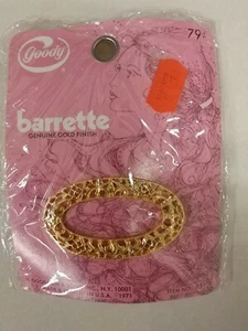 Barretta per capelli vintage! Finitura oro originale! Oggetto vecchio unico difficile da trovare! BELLO!  - Foto 1 di 6