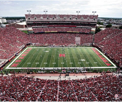 Nebraska Cornhuskers Unsigned Memorial Stadium 20x24 Photo Cover