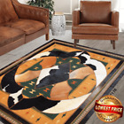 NEW 100% COWHIDE AND KILIM RUGS CARPET PATCHWORK COWSKIN  AREA RUG 73