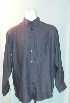 Brandini X-Large Purple Button Front Mens Shirt - Image 1 of 4