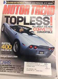 Motor Trend Magazine Corvette Vert & Ferrari Challenge April 2004 050217nonrh - Imagen 1 de 1