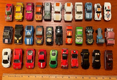 32 件 批量 复古 70 年代 80 年代 美泰 HotWheels TOMY Tomica 火柴盒 超快 法拉利 — 第 1/4 张图片