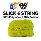 10 x YoYo Yo 50% Polyester / 50% Cotton SLICK 6 YoYo / Yo-Yo String YELLOW