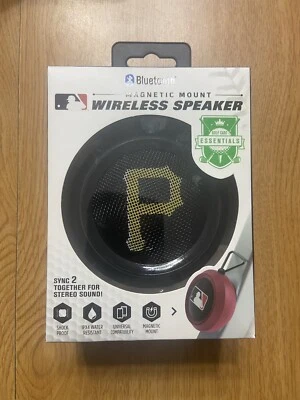 Pittsburgh Pirates MLB Magnetic Mount Bluetooth Speaker. IPX4 Water Resistant - Image 1 of 4