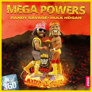 MEGA POWERS Randy Savage & Hulk Hogan WWE WWF Tag Team Wrestling Bobblehead NIB! - Picture 1 of 7