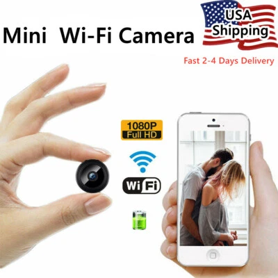 HD 1080P Mini Wi-Fi Camera Home Security  DVR Cam - Image 1 of 4