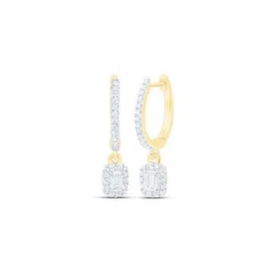 PENDIENTE COLGANTE ORO AMARILLO 14K 5/8 CTW DIAMANTE - Imagen 1 de 1