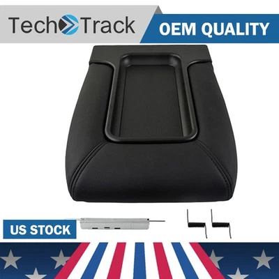 Apoyabrazos con tapa de consola central gris oscuro apto para 99-07 Avalanche Silverado Sierra Foto 1 de 4