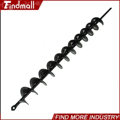 Broca para barrena de tierra excavadora de orificios poste de cerca de poste de jardín negra 2" × 24" Foto 1 de 4