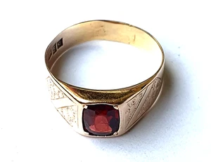 Ring Gold 585 mit Rhodolith RG 63 ca. 20mm - Picture 1 of 7