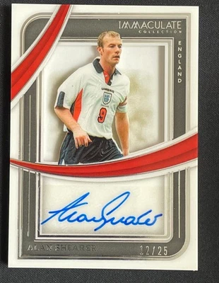 Alan Shearer 2024 - 25 Panini Immaculate Collection Shadowbox 签名 12/25 #SH-AS — 第 1/2 张图片