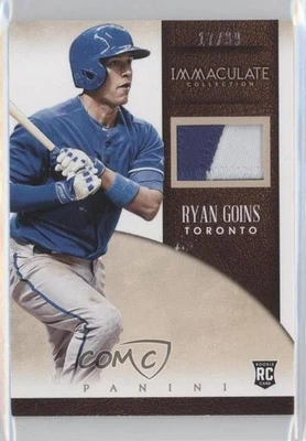 2014 Panini Immaculate Singles Material Prime /99 Ryan Goins #38 Rookie RC - Image 1 of 2