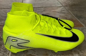 Nike Zoom Superfly 10 Pro FG Volt Black HF9433-700 Men's 10 Soccer Cleats Boots - Picture 1 of 6