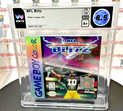 NFL Blitz *HIGHEST GRADED POP 4 Foil* Gameboy Color GBC Sealed VGA WATA CGC N64 - Image 1 of 4