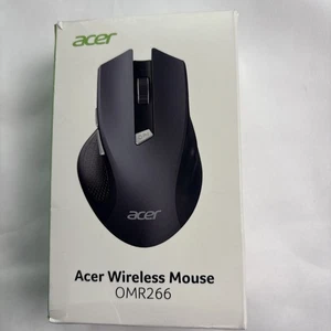 Acer Wireless Mouse for Laptop, 2.4GHz Computer 3 Adjustable DPI Black  Omr266 - Picture 1 of 3