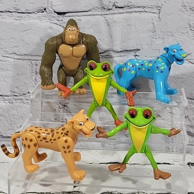 Vintage Rain Forest Cafe Action Figures Lot Of 5 Advertising Meal Toys - Image 1 of 4